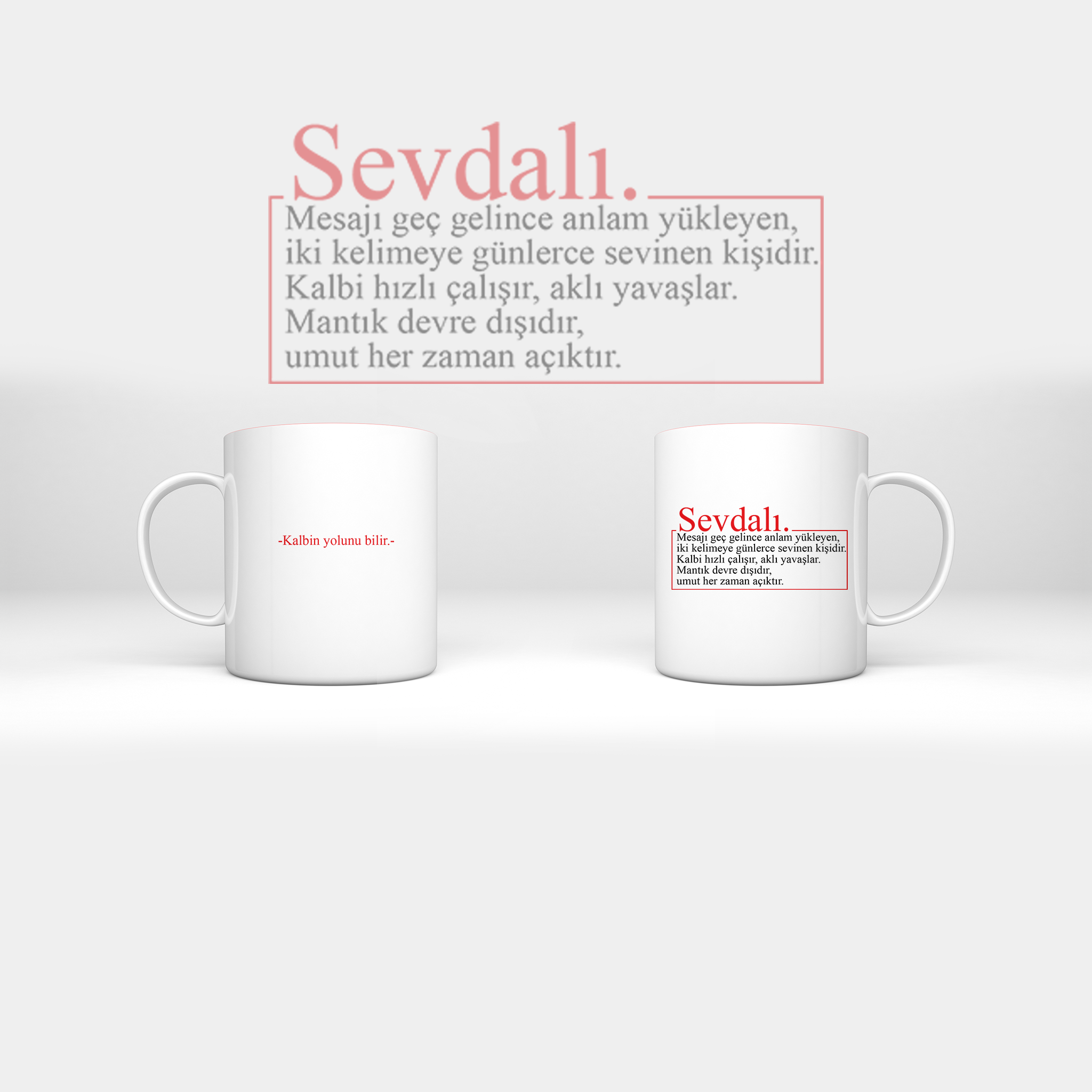 Sevdalı Kupa Bardak