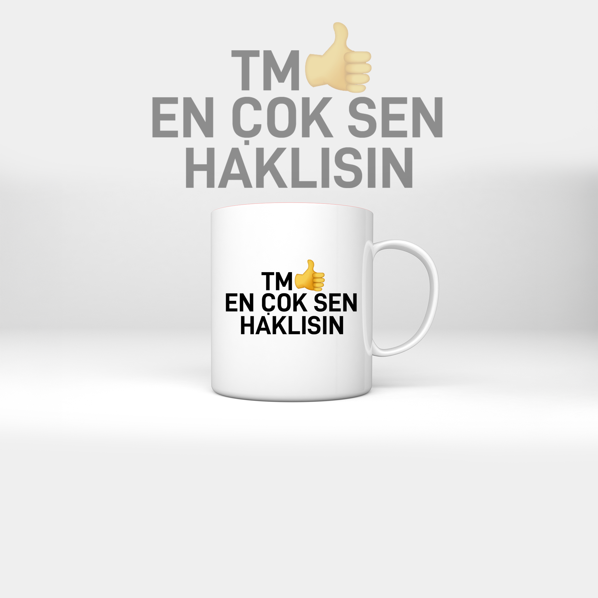 TM En Çok Sen Haklısın Esprili Kupa Bardak